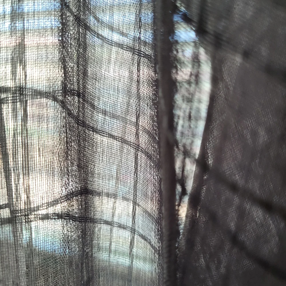 Grey‎ Sheer Curtains 95x52 (2Panels)